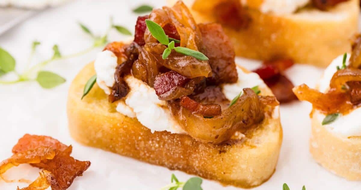 The Ultimate Party Appetizer: Goat Cheese + Balsamic Onion Magic!